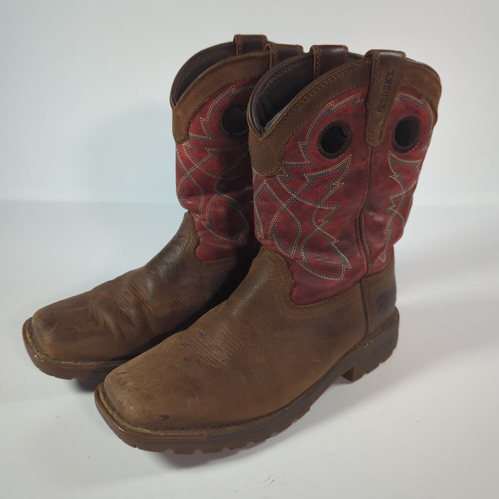 Rocky Legacy 32 Youth Western Cowboy Boots Brown Red Size 4.5